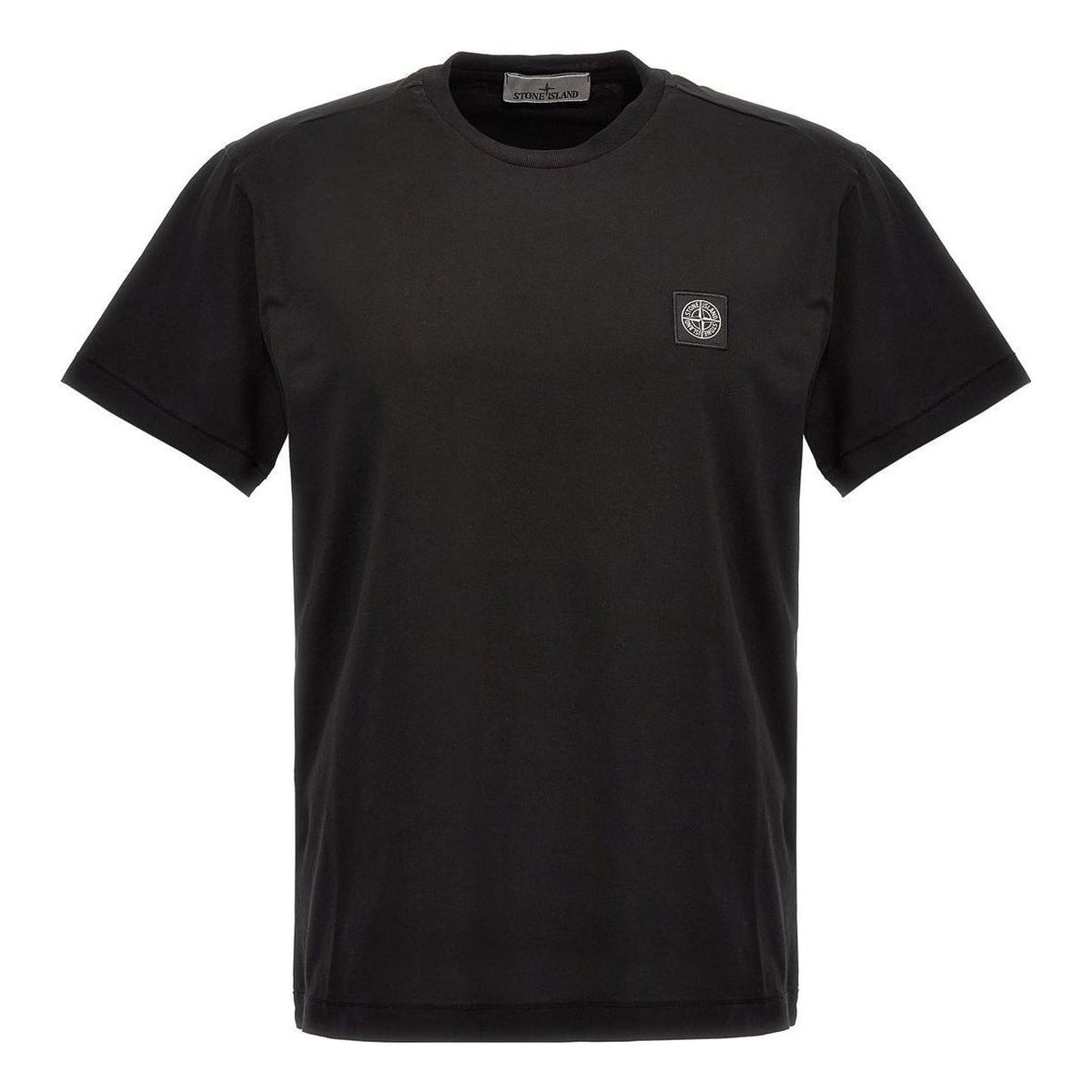 STONE ISLAND Garment Dyed Logo T-Shirt 'Black' 791524113-A0029