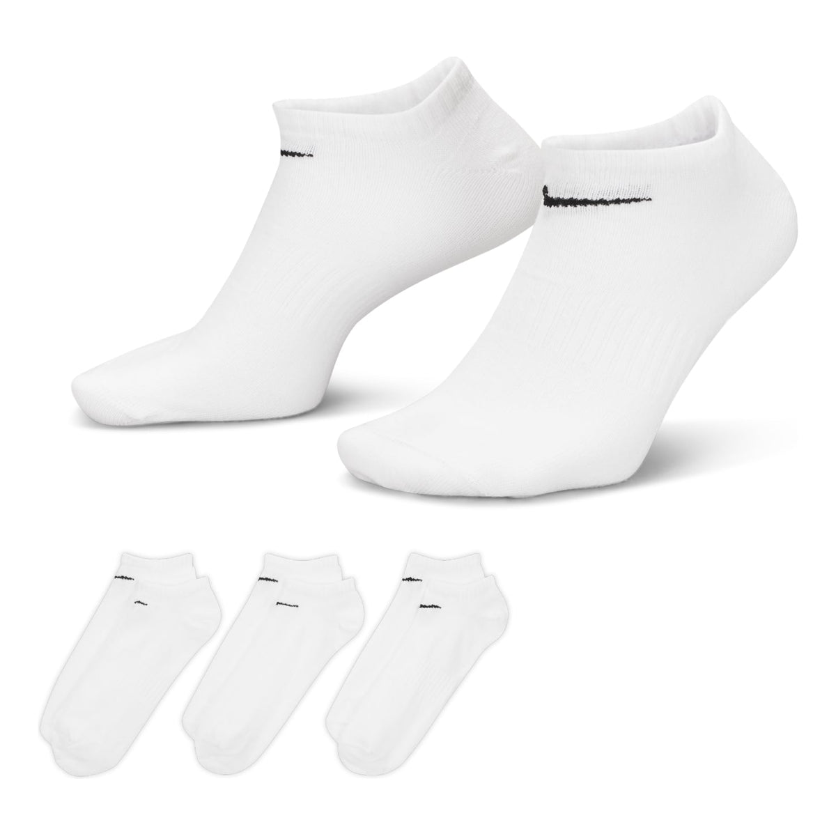 Nike Everyday Lightweight Breathable Sports Socks Unisex White SX7678-100