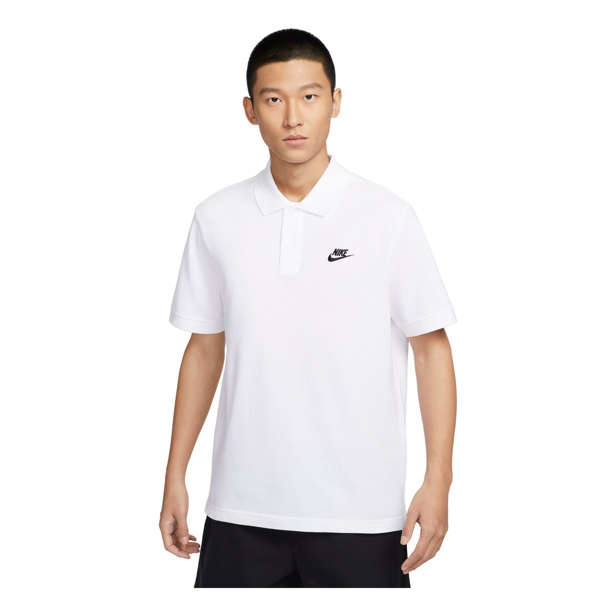 Nike Sportswear lapel Short Sleeve Polo Shirt White CJ4457-100