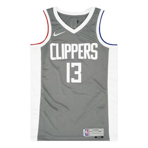 Nike NBA SW Fan Edition 20-21 Season Los Angeles Clippers Paul George No. 13 Jersey 'Gray' CW6808-002