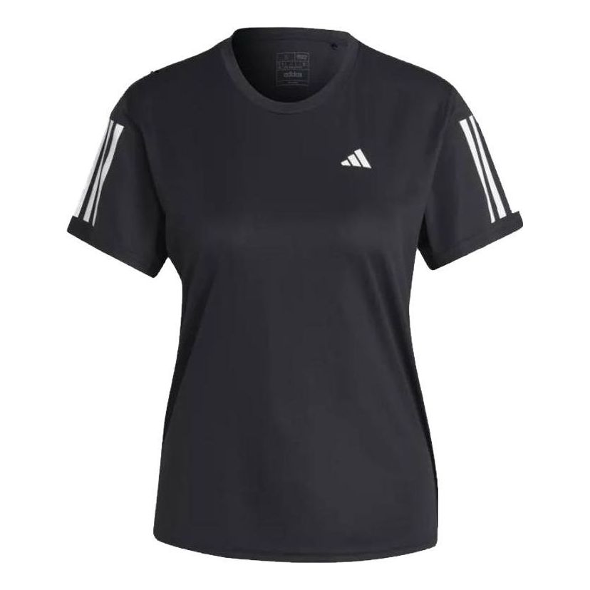 (WMNS) adidas Own the Run T-Shirt Asia Sizing 'Black' IC5188
