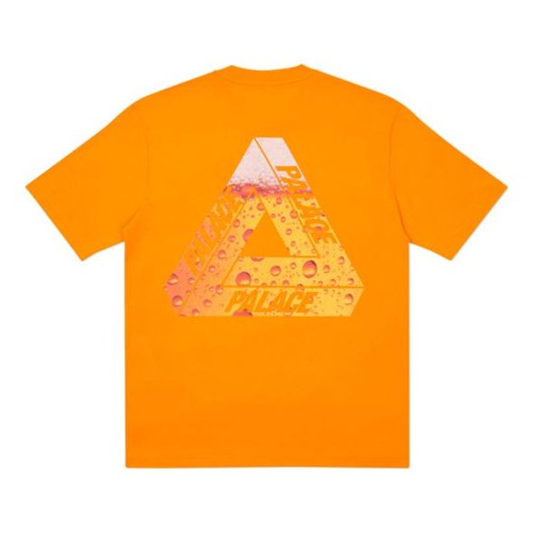 PALACE TRI-Lager Tee Triangle Logo Printing Short Sleeve Orange T-Shirt PAL-FW20-321