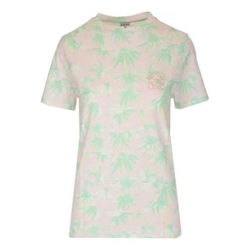 LOEWE Daisy Printing Short Sleeve Pink S6109011SI-7238