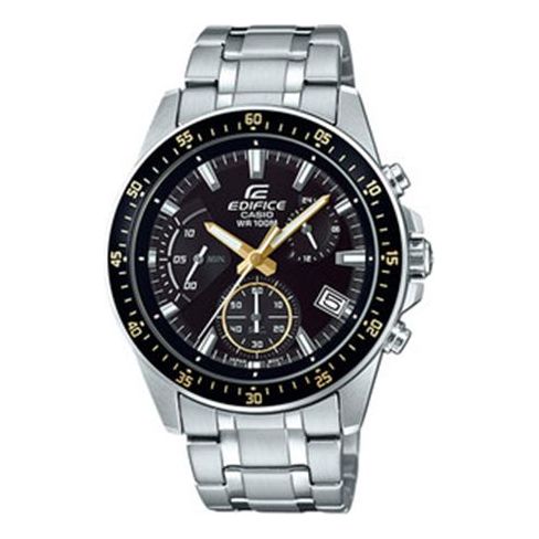 CASIO Waterproof EDIFICE Mens Black Analog EFV-540D-1A9VUPRD