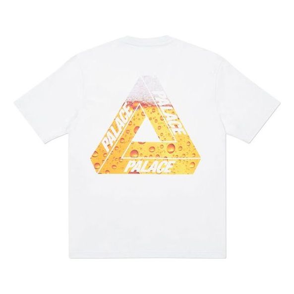 PALACE TRI-Lager Tee Triangle Logo Printing Short Sleeve White T-Shirt PAL-FW20-317