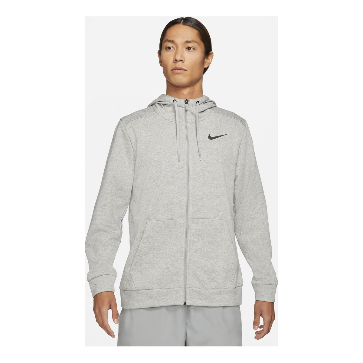 Men's Nike Mnk Dry Hoodie Fzflc Casual Sports Hooded Jacket Light Grey CZ6377-063