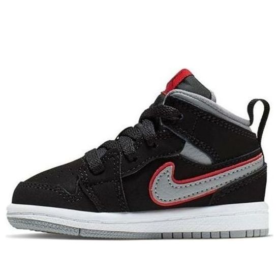 (TD) Air Jordan 1 Mid 'Black Particle Grey' 640735-060