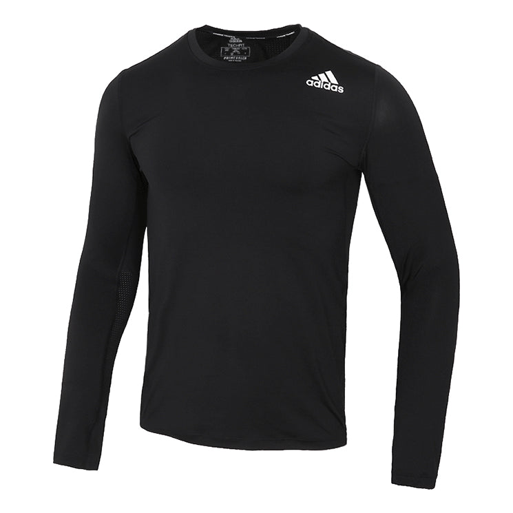 adidas TF Turf Ls Casual Sports Training Round Neck Long Sleeves Black GM5038