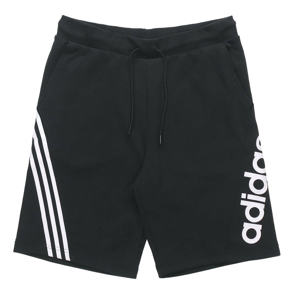 adidas neo Side Stripe Logo Printing Casual Sports Shorts Black GJ6691