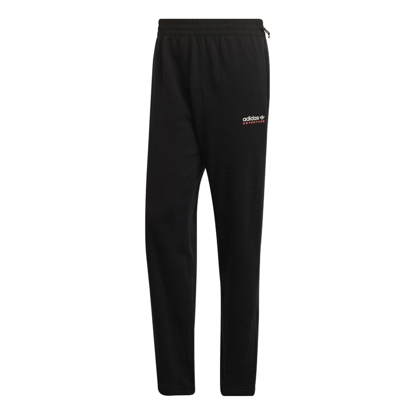 Men's adidas originals Solid Color Loose Sports Pants/Trousers/Joggers Black HF4771