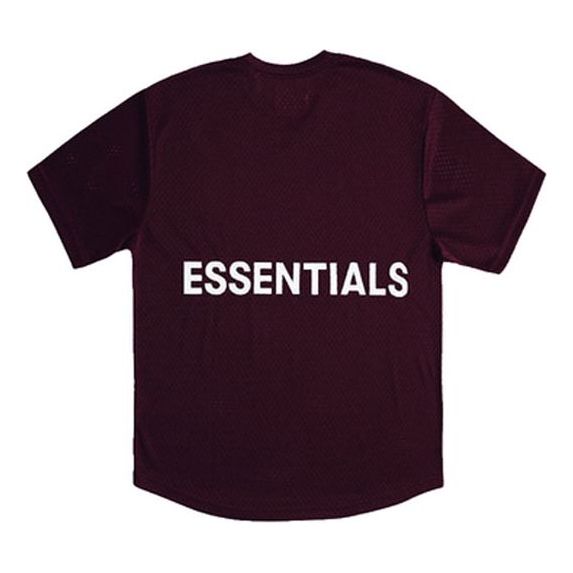 Fear of God Essentials Mesh Tee Breathable Short Sleeve Unisex Red FOGCLWI-WI-01