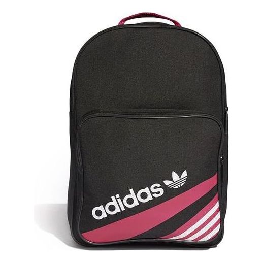 adidas Originals Trefoil Classic Retro Backpack 'Black Pink' EC2506