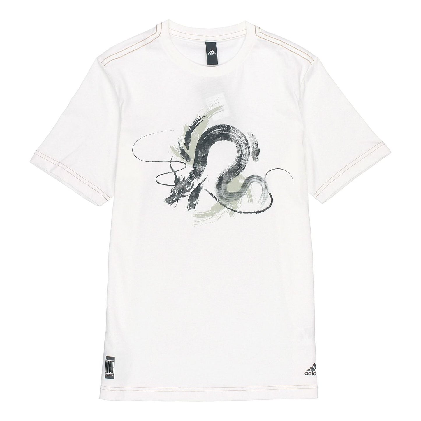 adidas Series WJ T GFX Printing Training Sports Short Sleeve White GP0917