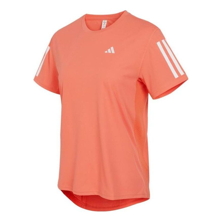 (WMNS) adidas Own the Run T-Shirt Asia Sizing 'Orange' IC5196