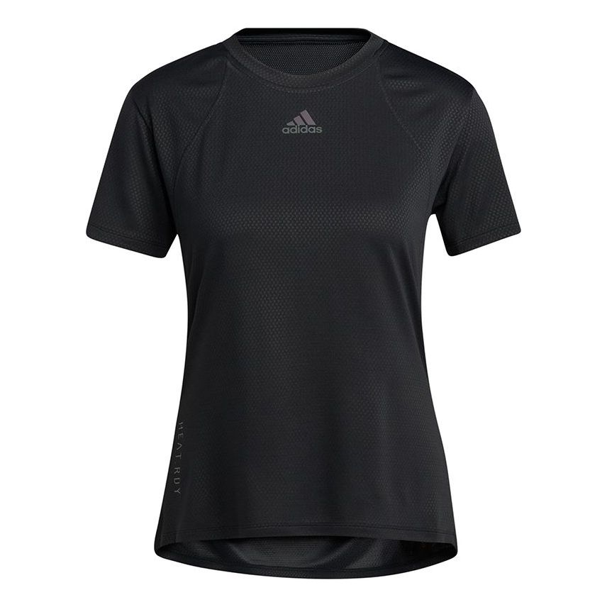 (WMNS) adidas Heat RDY Focus Tee Black H20744