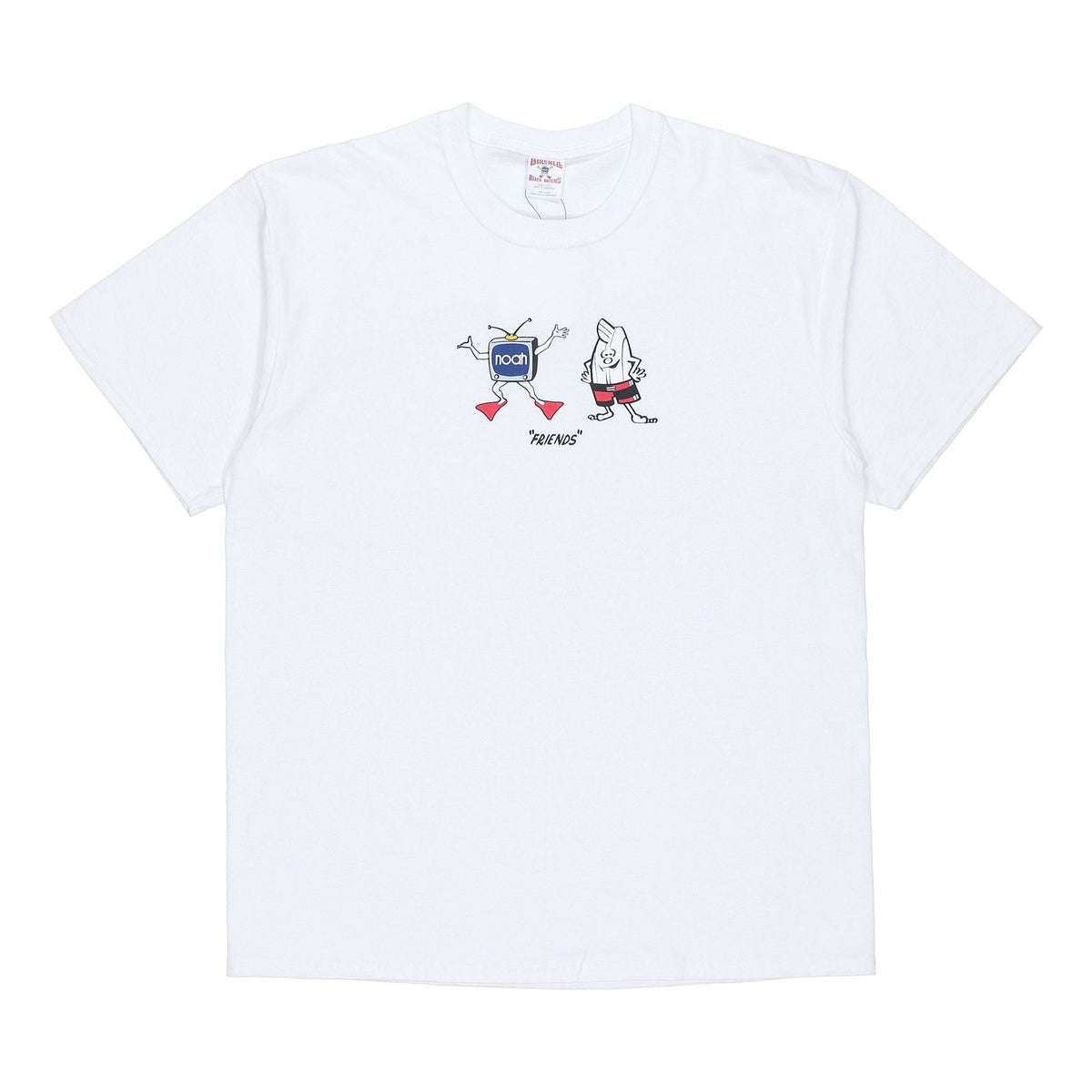 NOAH Unisex NYC Birdwell Friends Tee White T33SS20WHT