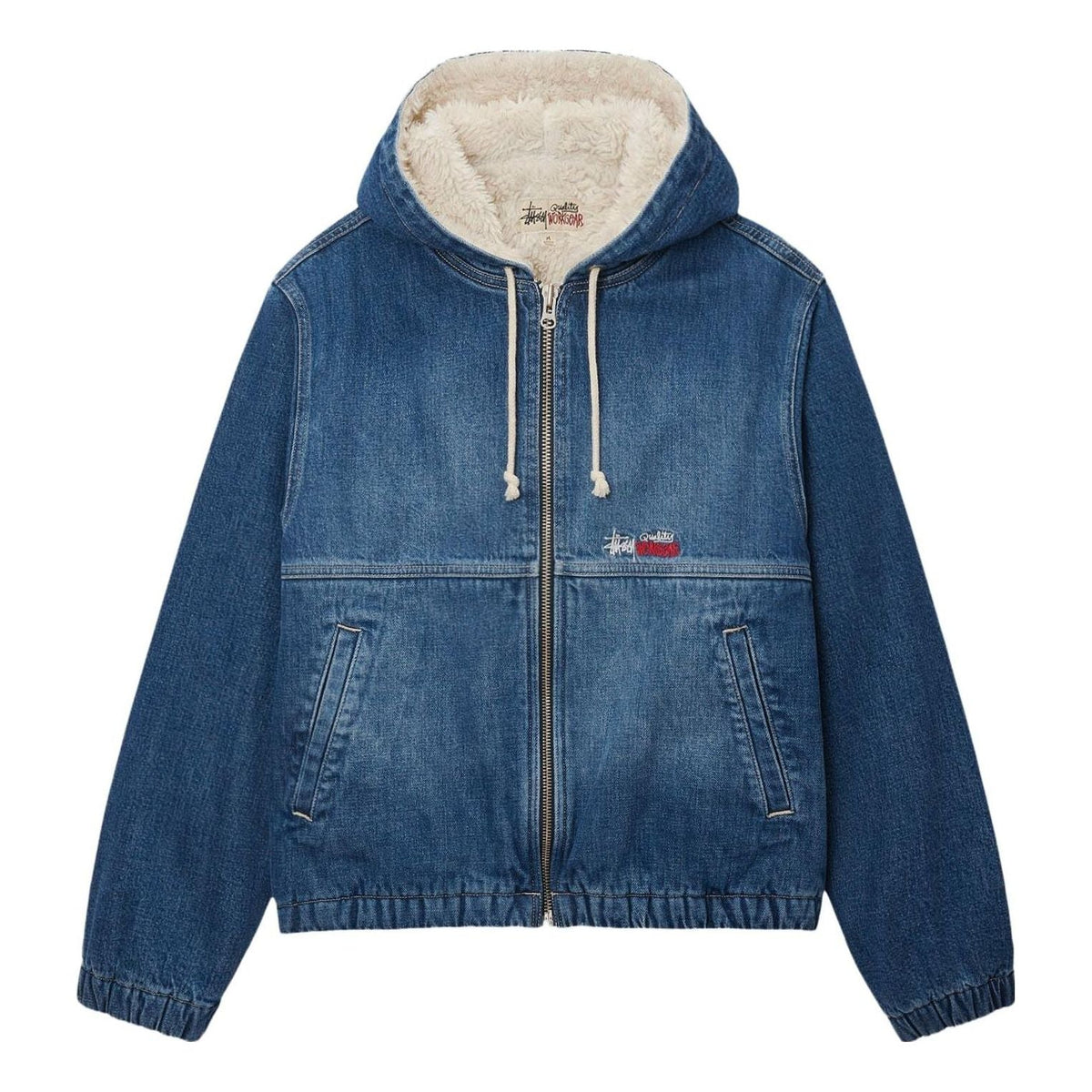 Stussy Denim Sherpa Work Jacket 'Blue' 115725