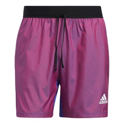 adidas Primeblue Short Contrasting Colors Training Sports Shorts Metallic Red GM0477
