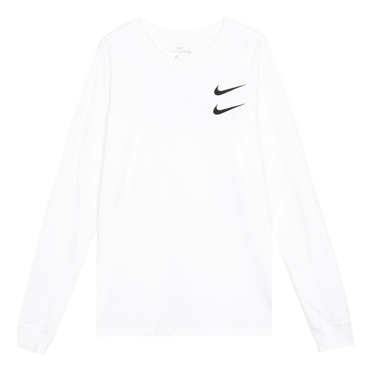 Nike Sportswear Swoosh LS Tee US Edition Round Neck Long Sleeves White CK2259-100