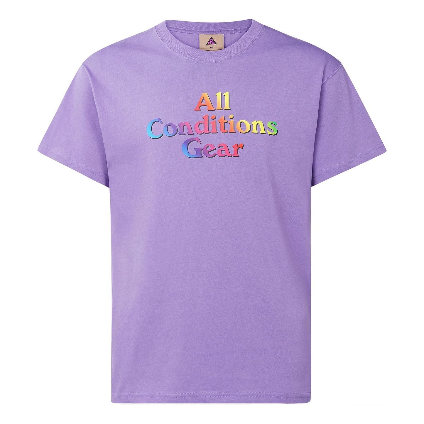 Nike x ACG Alphabet Logo Casual Short Sleeve Couple Style Purple CV7548-583