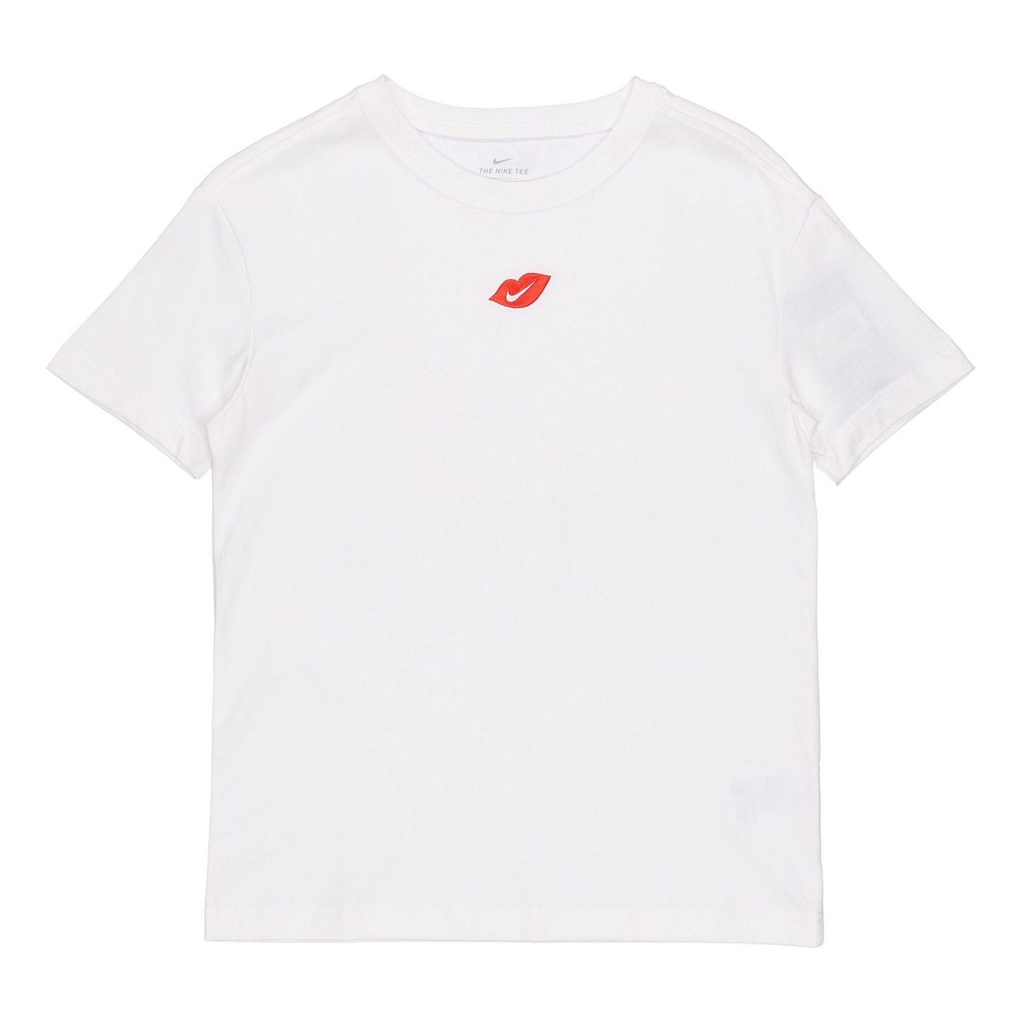 (WMNS) Nike Casual Sports Round Neck Flaming Lips Short Sleeve White T-Shirt DB9819-100
