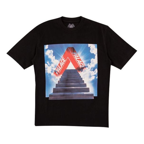 PALACE Printing Pattern Short Sleeve Unisex Black P16TS138