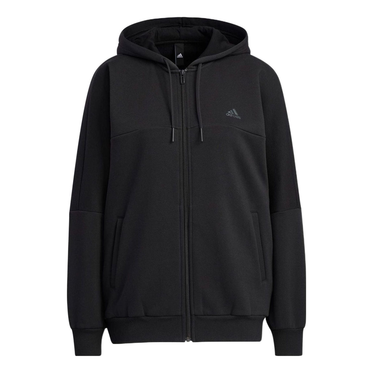 (WMNS) adidas Word Fleece Hoodie Asia Sizing 'Black' HM2814