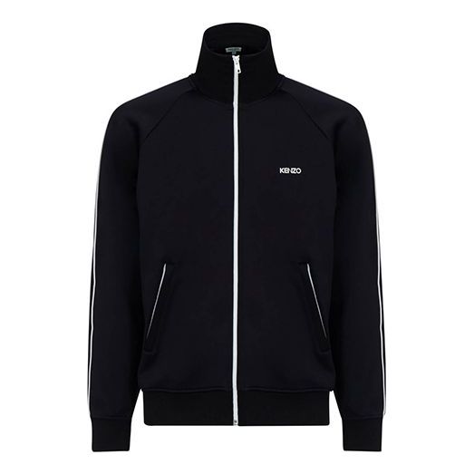 Men's KENZO Zipper Casual Long Sleeves Jacket Black F965BL7514CA-99