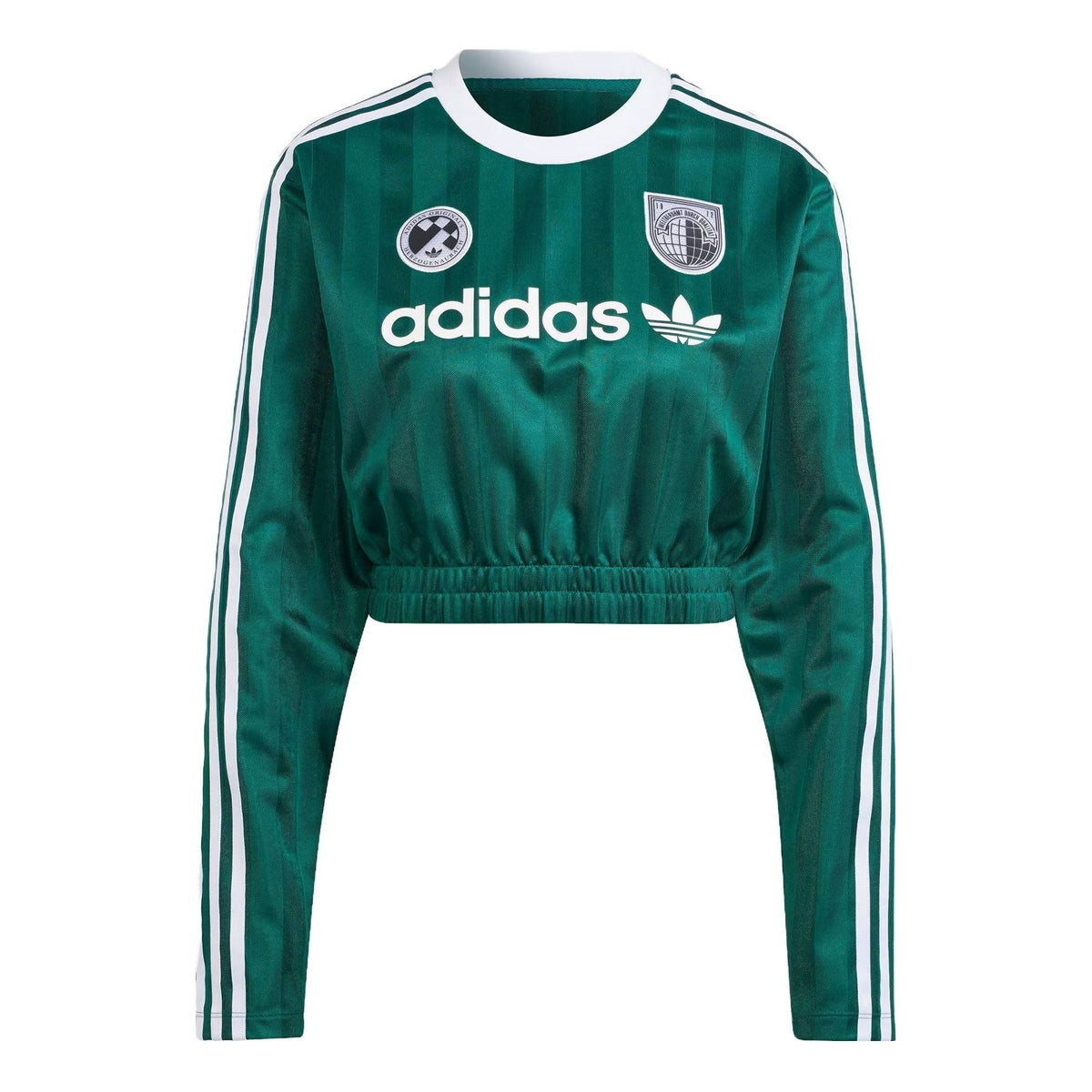 (WMNS) adidas originals Long-Sleeve Top Crop Top 'Collegiate Green' IR9803