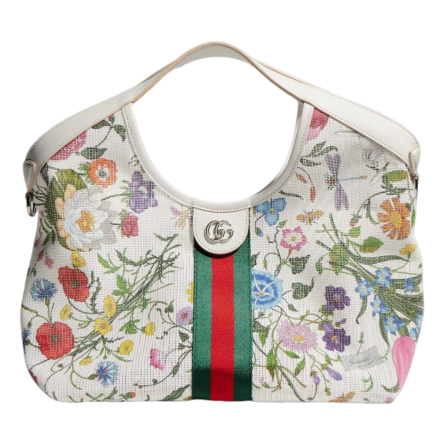 (WMNS) Gucci Giglio Small Tote Bag 'White Multicolor' 860845-FAGDB-9564