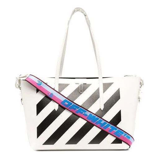 Off-White Binder Shopper Bag 'White Black' OWNA142R21LEA0010110