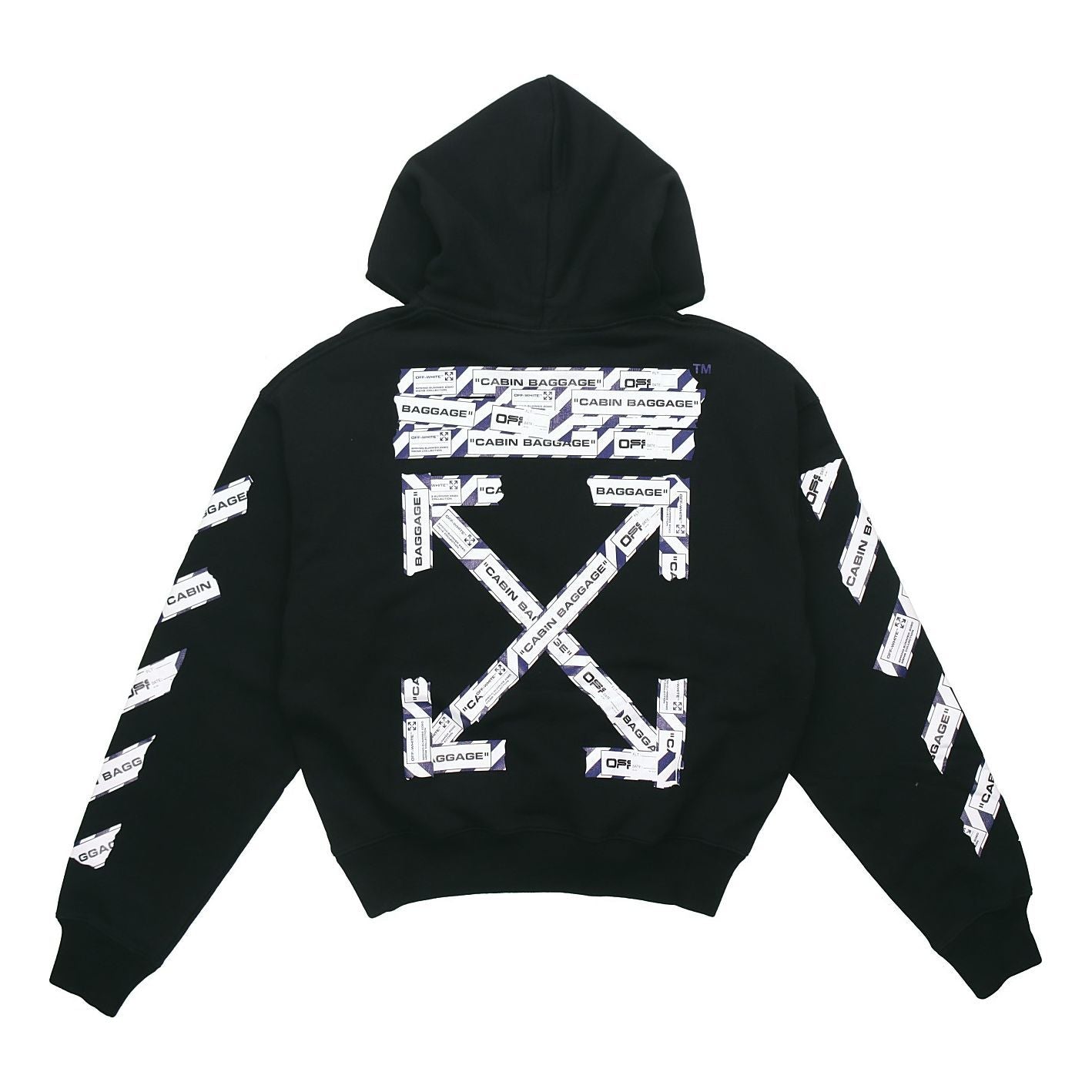 Off-White Back Arrow Printing Loose Black OMBB037S20E300031088