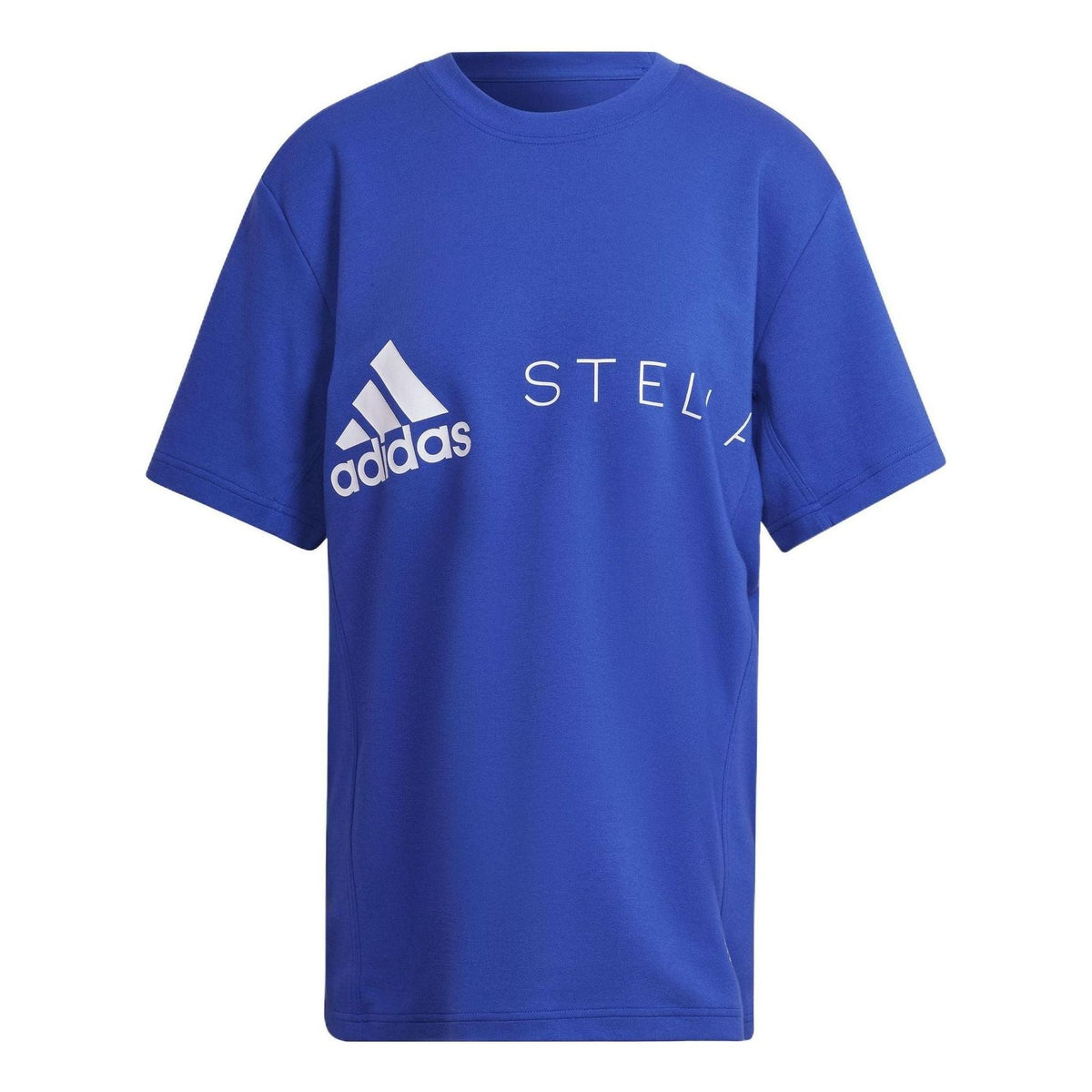 (WMNS) adidas by Stella McCartney Logo T-Shirt Asia Sizing 'Blue White' HB7403
