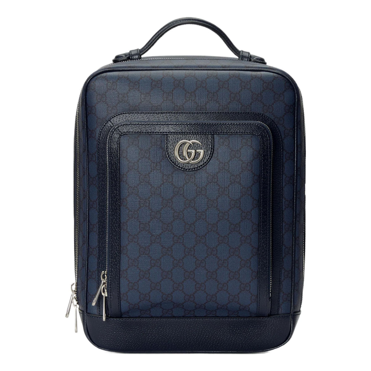 Gucci Mini GG Canvas Medium Backpack 'Blue Black' 745718-FACCQ-8443