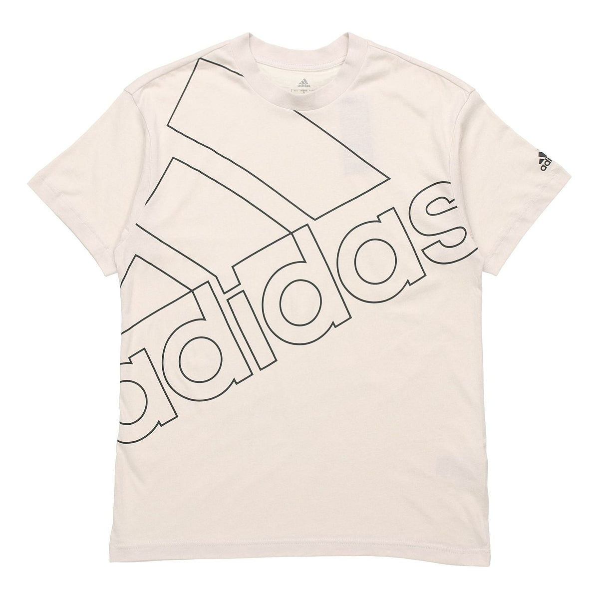adidas U Favs Q1 T Casual Sports Round Neck Short Sleeve Creamy White GK9423