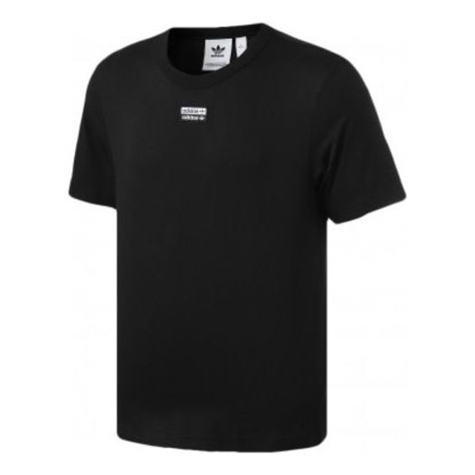 adidas originals Printing Sports Short Sleeve Black FM2287