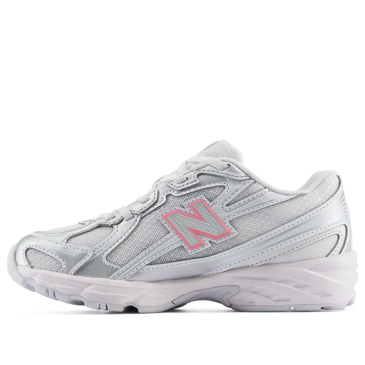 (PS) New Balance 740 Bungee Lace 'Silver Metallic Signal Pink' P7403DB