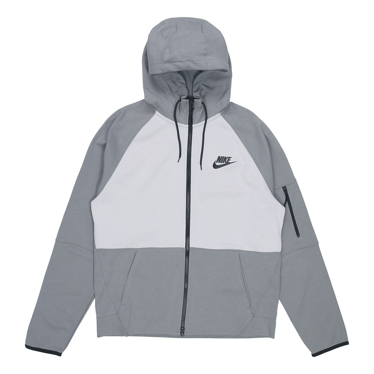 Men's Nike Tech-Pack Zipper Drawstring Hood Casual Jacket Gray DD5285-077