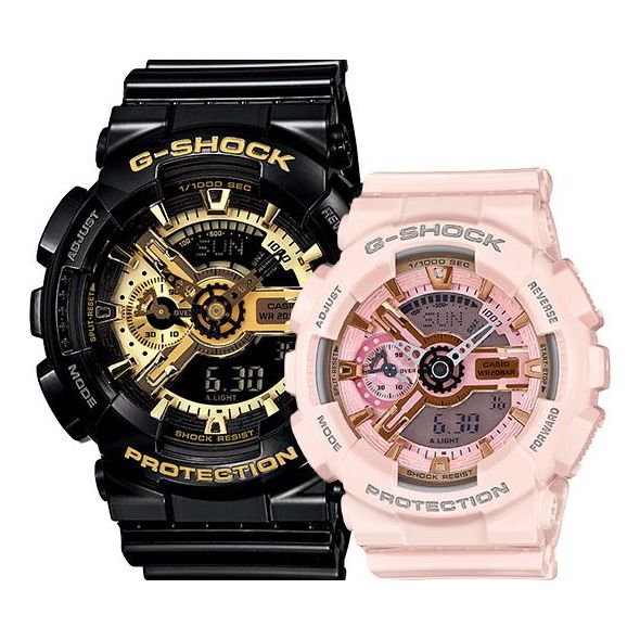 CASIO Baby-G 'Black & Pink Set' GMA-S110MP-4A1PR-GA-110GB-1APR