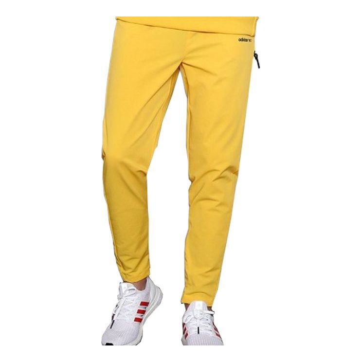 adidas neo M Cs Tp Woven Casual Sports Pants Yellow DZ8713