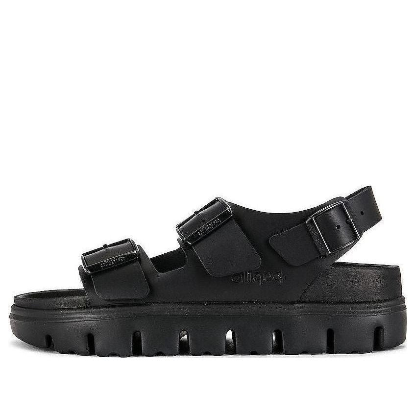 (WMNS) Birkenstock Milano Chunky Leather 'Black' 1024608