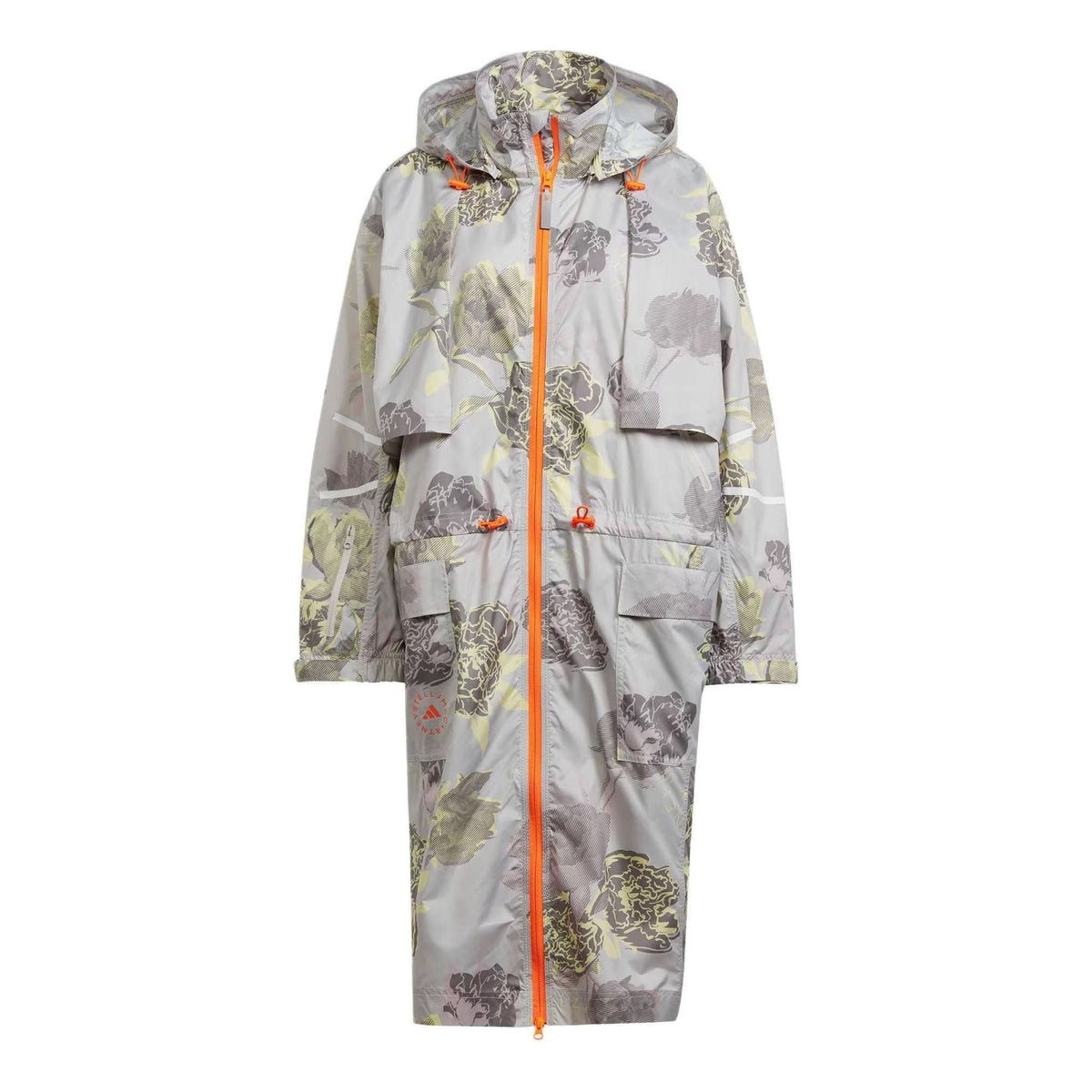 (WMNS) adidas By Stella McCartney Sportswear Long Parka Asia Sizing 'Grey Orange' IN3635