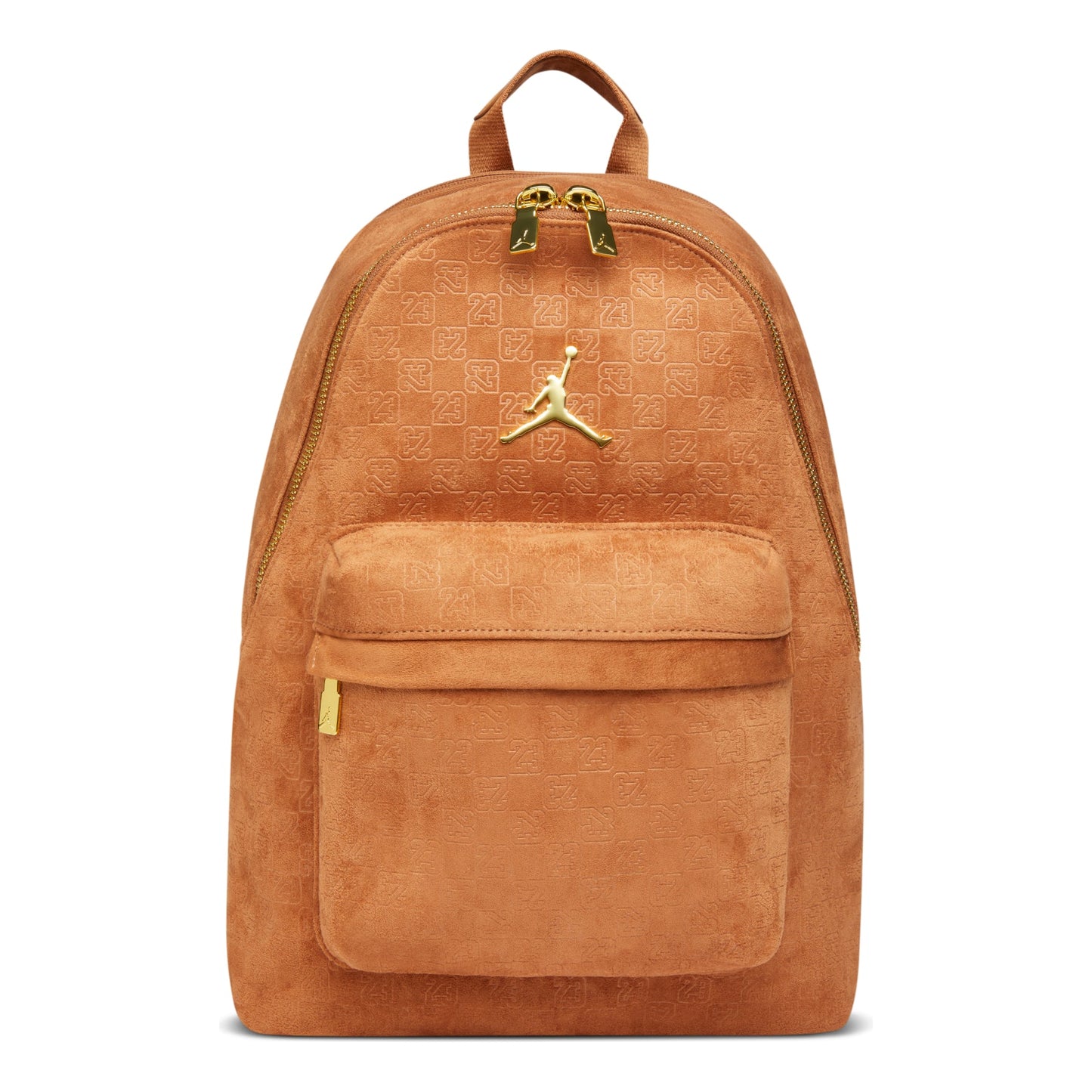 Jordan 23.5L Suede Monogram Backpack 'Cognac' IQ3205-200