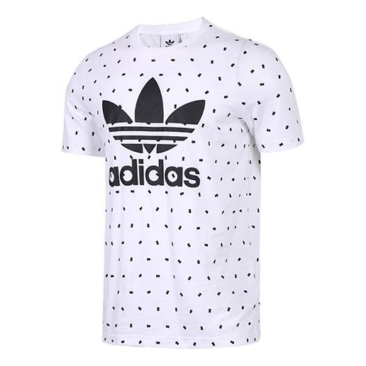 adidas originals polka dots Large logo Short Sleeve White CZ1760