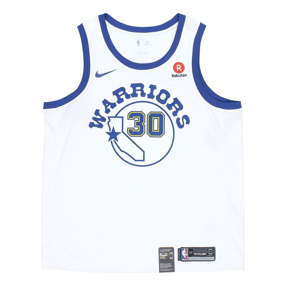 Nike Golden State Warriors Curry 30 White Hardwood Classic Swingman Jersey 904152-100