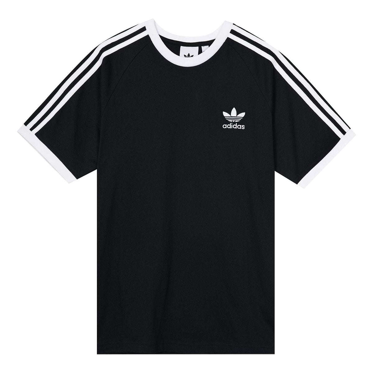 adidas originals Adicolor Classic s 3 Bands Embroidery Logo Sport Short Sleeve Men's Black GN3495