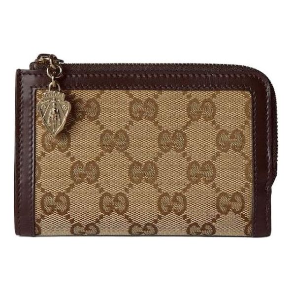 (WMNS) Gucci Luce Mini Wallet 'Beige Ebony Canvas' 790036-FADHW-9742