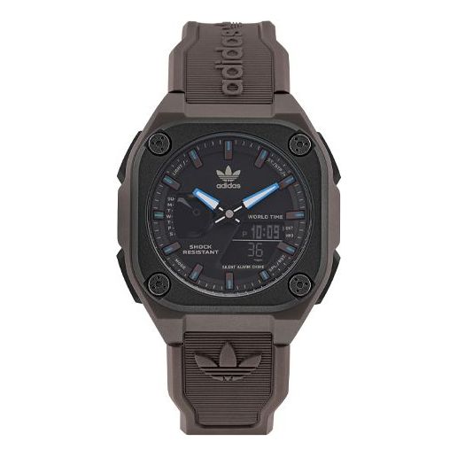 adidas City Tech 1 Resin Strap Ana-Digi Watch 'Brown Black' AOST225462I