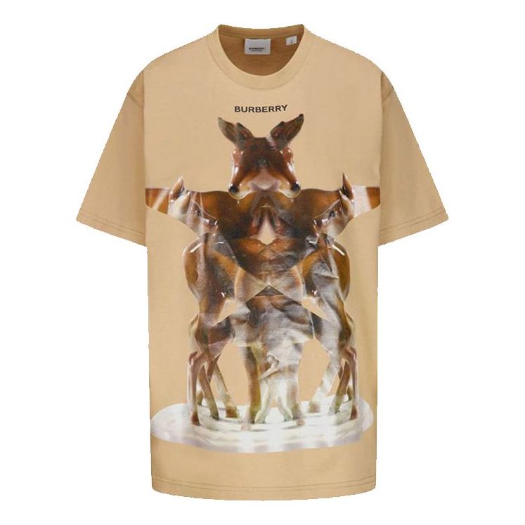 Burberry SS21 Kaleidoscope Prints Relaxed short-sleeved Yellow/Brown 80373001