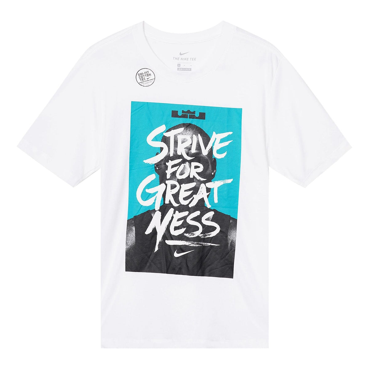 Nike LeBron James Printing Sports Short Sleeve White BQ3625-100